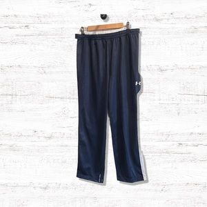 Under Armour Mens Basketball Sweat Pants Size Large Royal Blue
